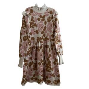 Janie & Jack floral sweater dress